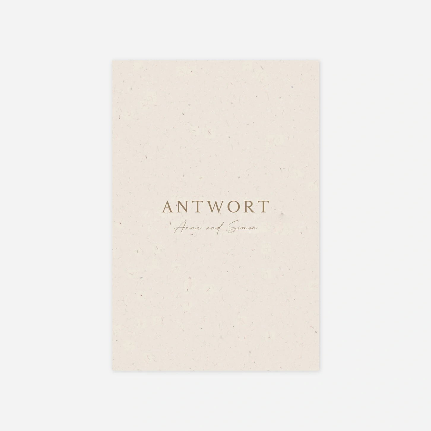 Antwortkarte Hochzeit Passepartout