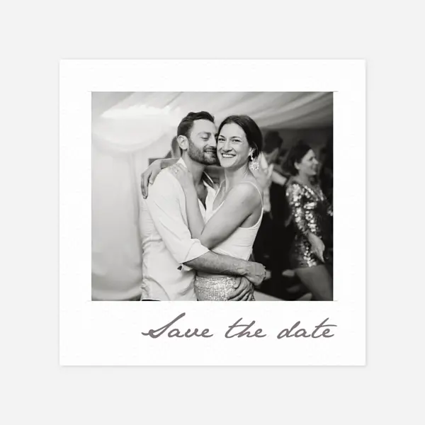 Save the Date Karte Kleines Polaroid