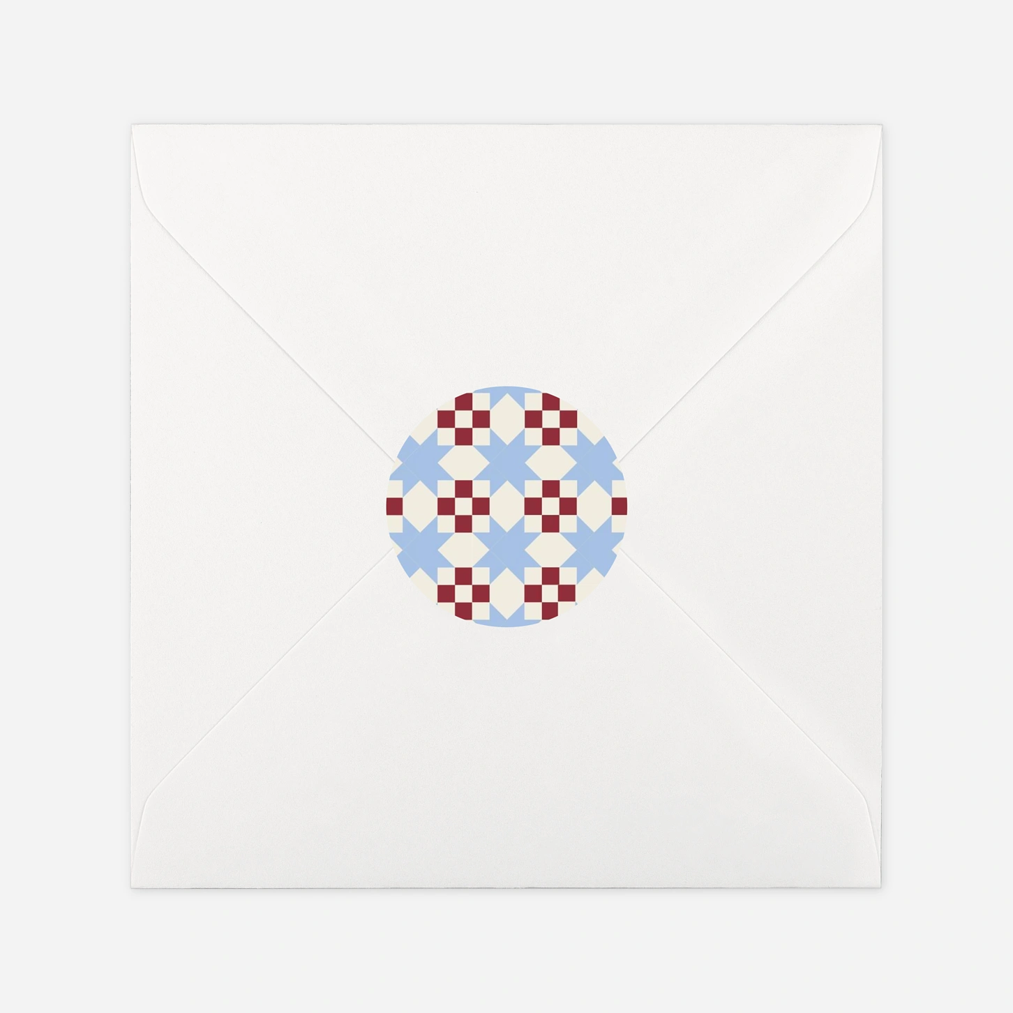 Geschenkaufkleber Weihnachten Patchwork-Sterne