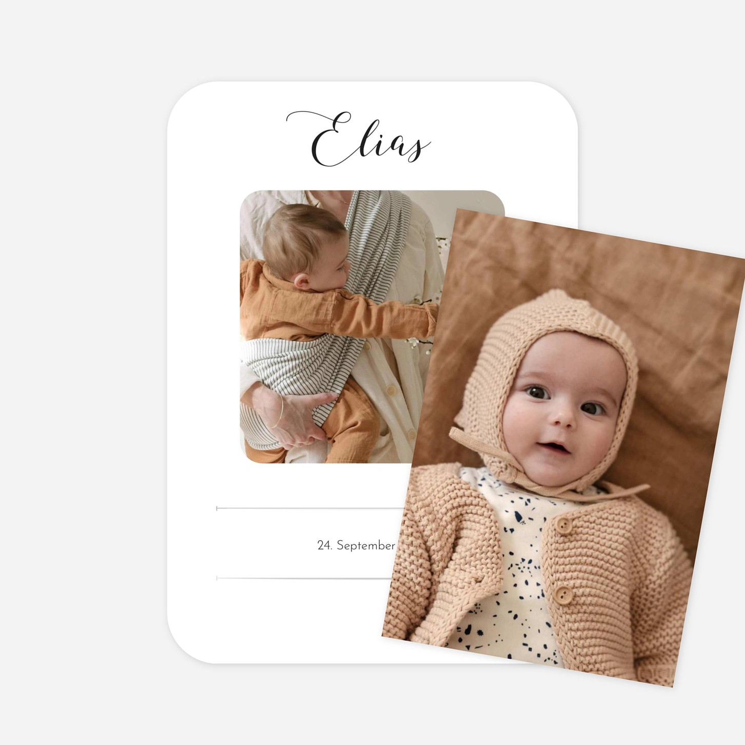 Geburtskarte Raffinesse