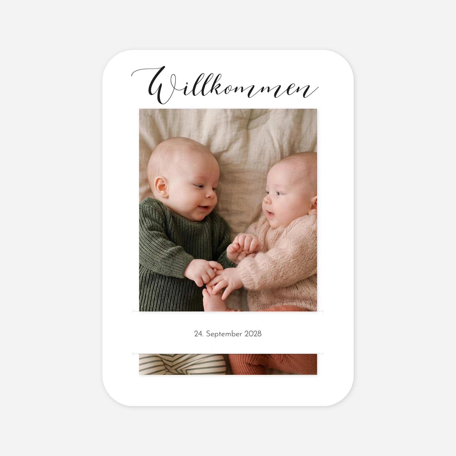 Zwillingskarte Raffinesse