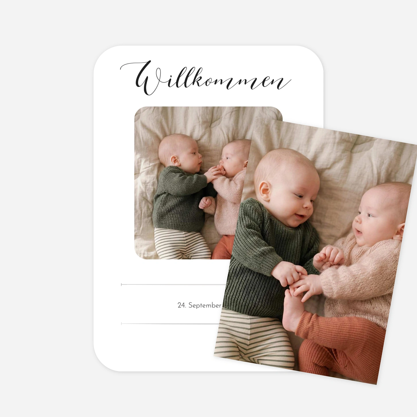 Zwillingskarte Raffinesse