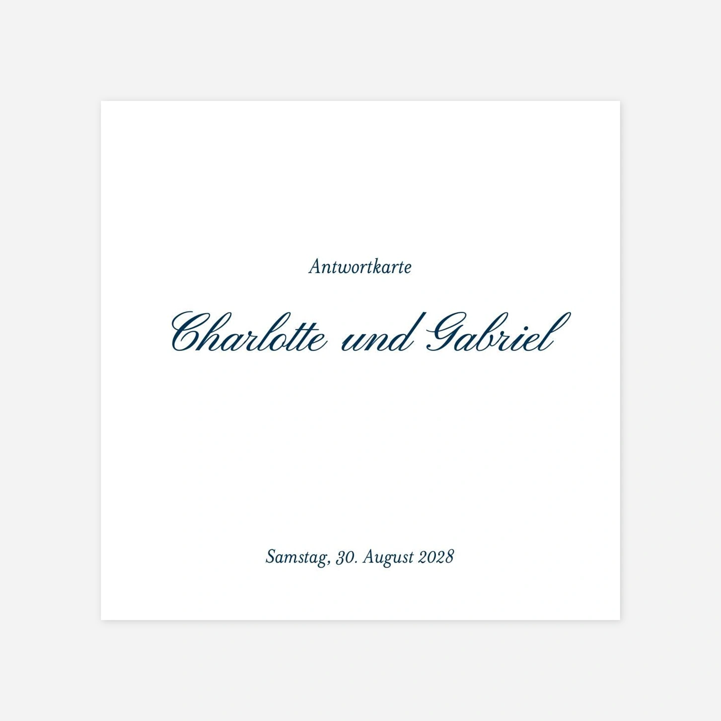 Antwortkarte Hochzeit Ritus