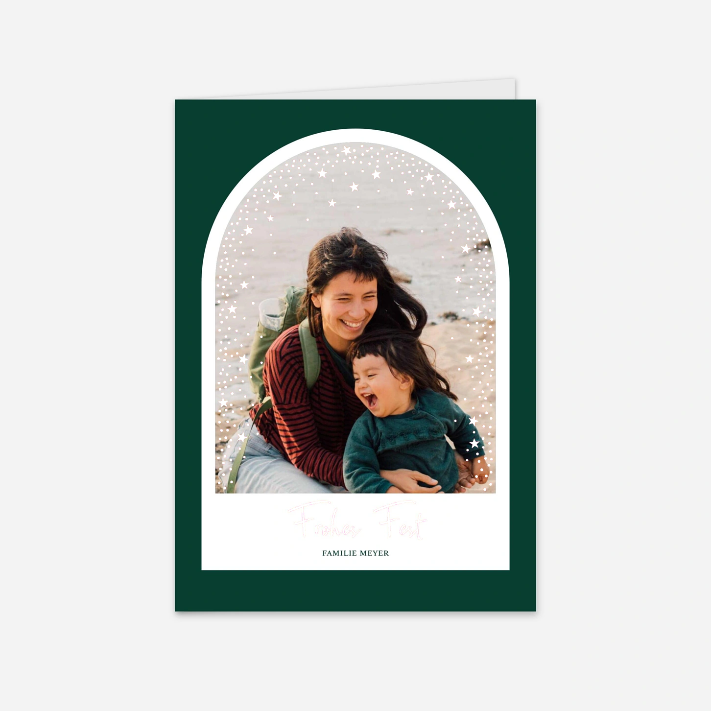 Weihnachtskarte Sanftes Leuchten