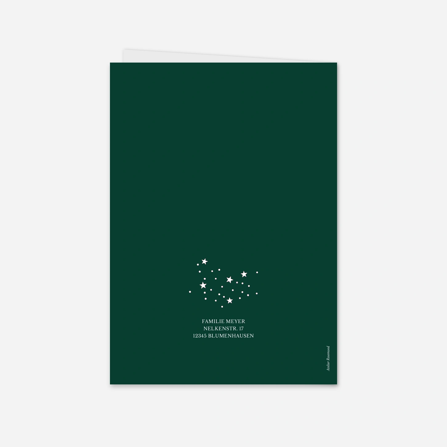 Weihnachtskarte Sanftes Leuchten