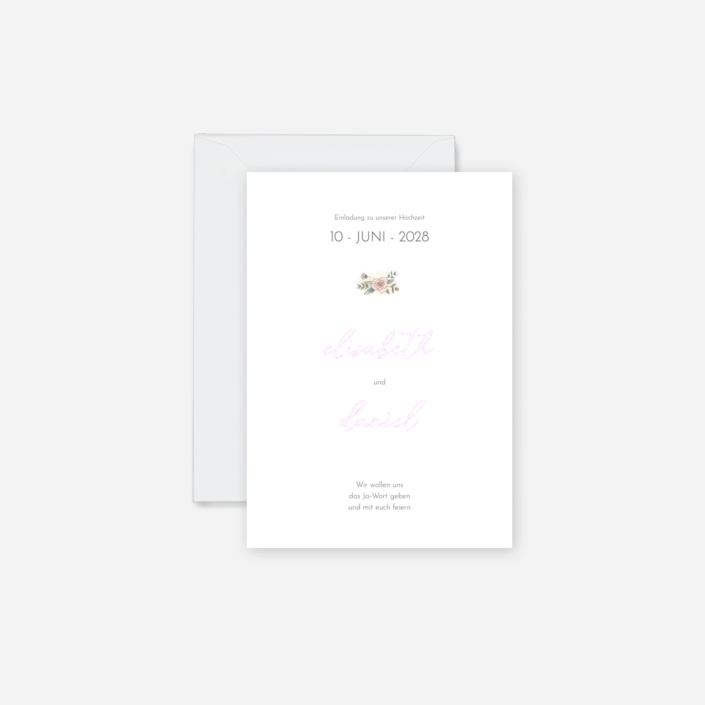 Hochzeitseinladung Sanfte Momente