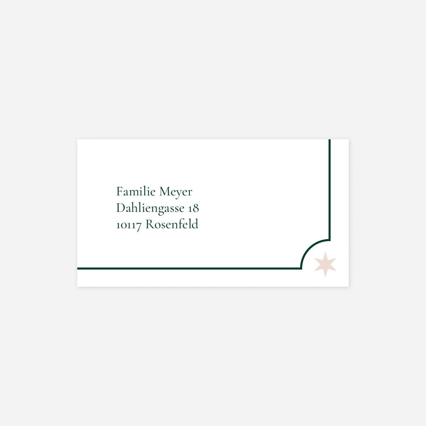 Empfängeraufkleber Weihnachten Santas Postkarte