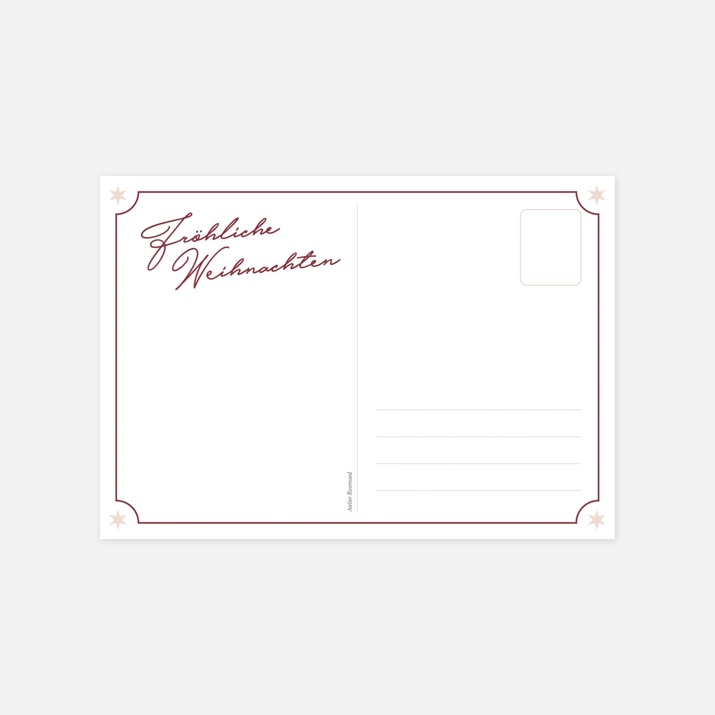 Weihnachtskarte Santas Postkarte