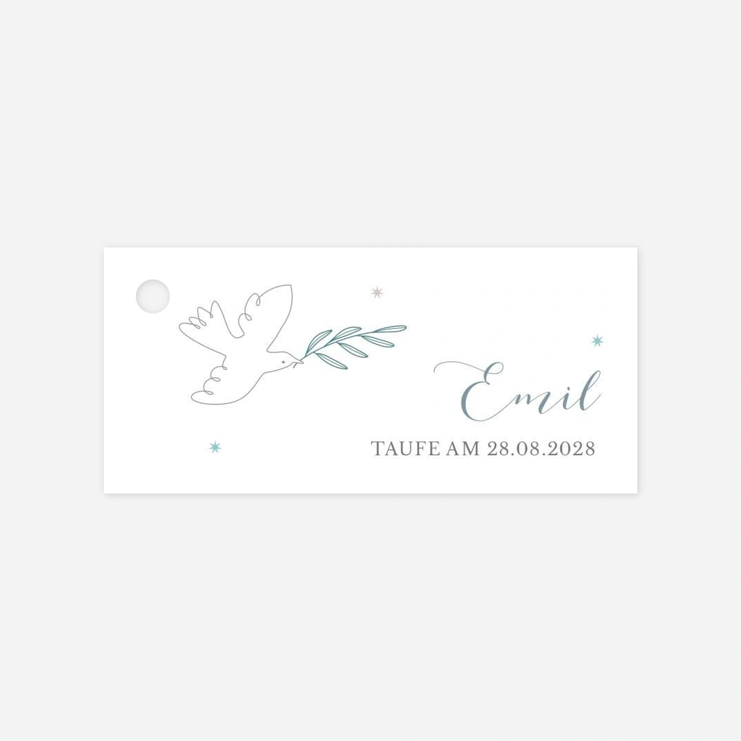 Anhänger Taufe Sanfte Taube