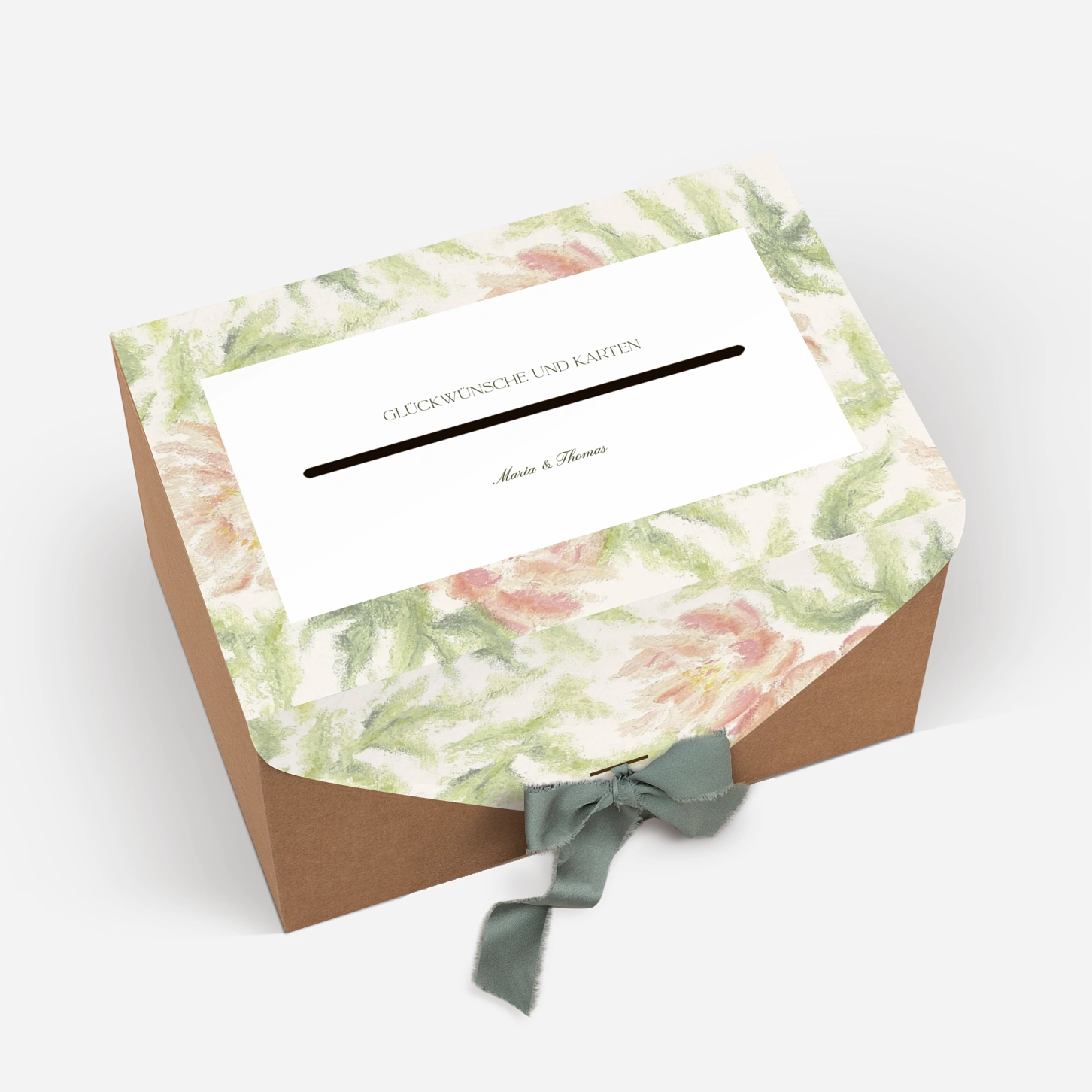 Kartenbox Hochzeit Sanfte Blüten