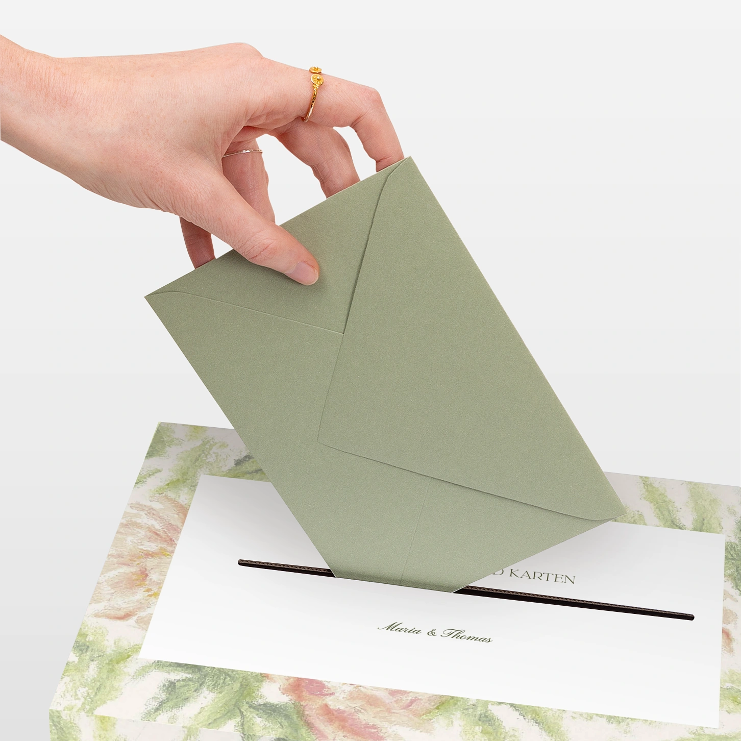 Kartenbox Hochzeit Sanfte Blüten