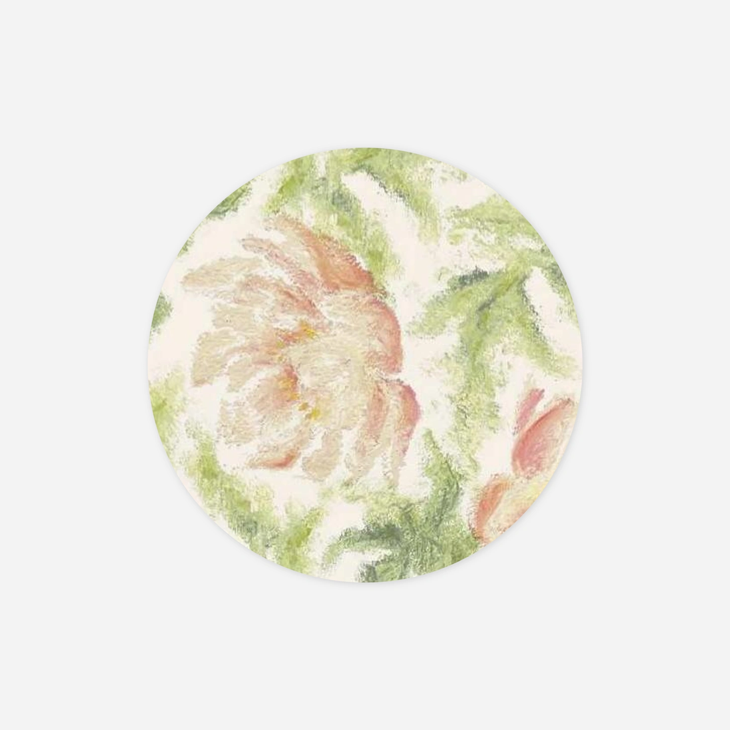 Geschenkaufkleber Hochzeit Sanfte Blüten