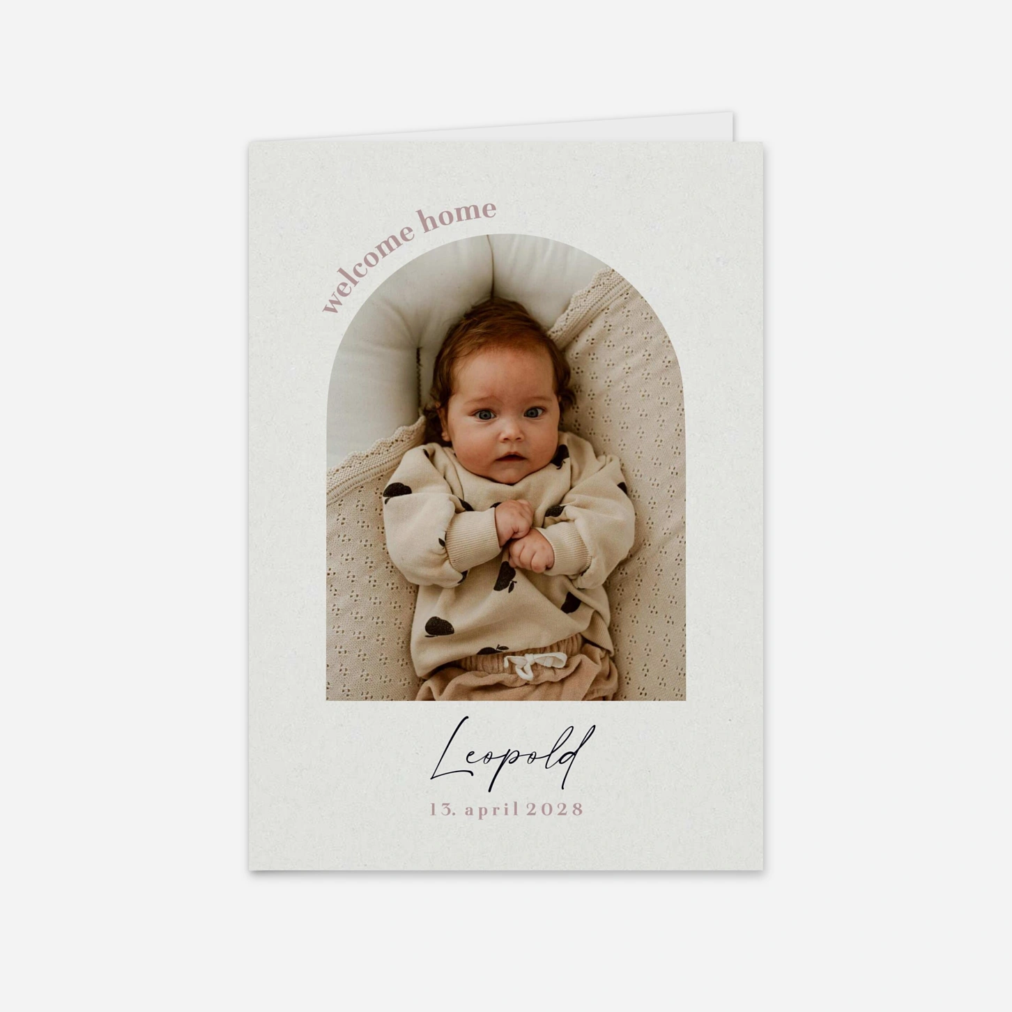 Geburtskarte Reines Glück