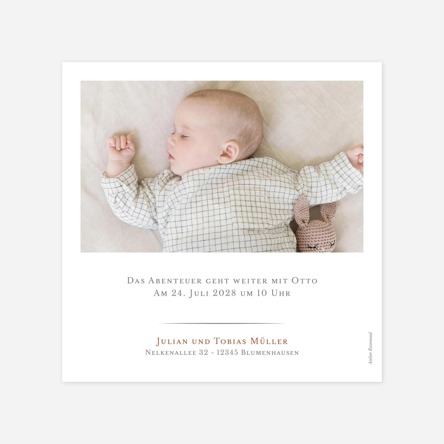 Geburtskarte Schmuckstück