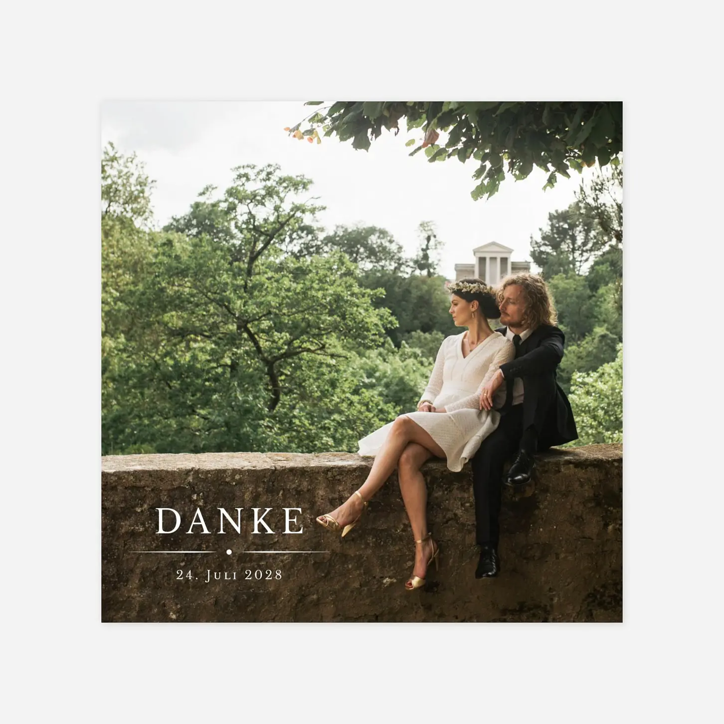 Dankeskarte Hochzeit Schmuckstück