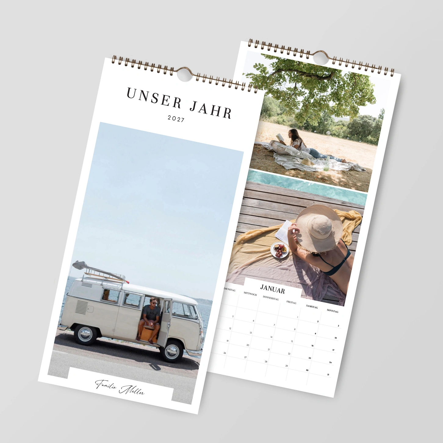Wandkalender personalisierbare Felder Schnappschüsse