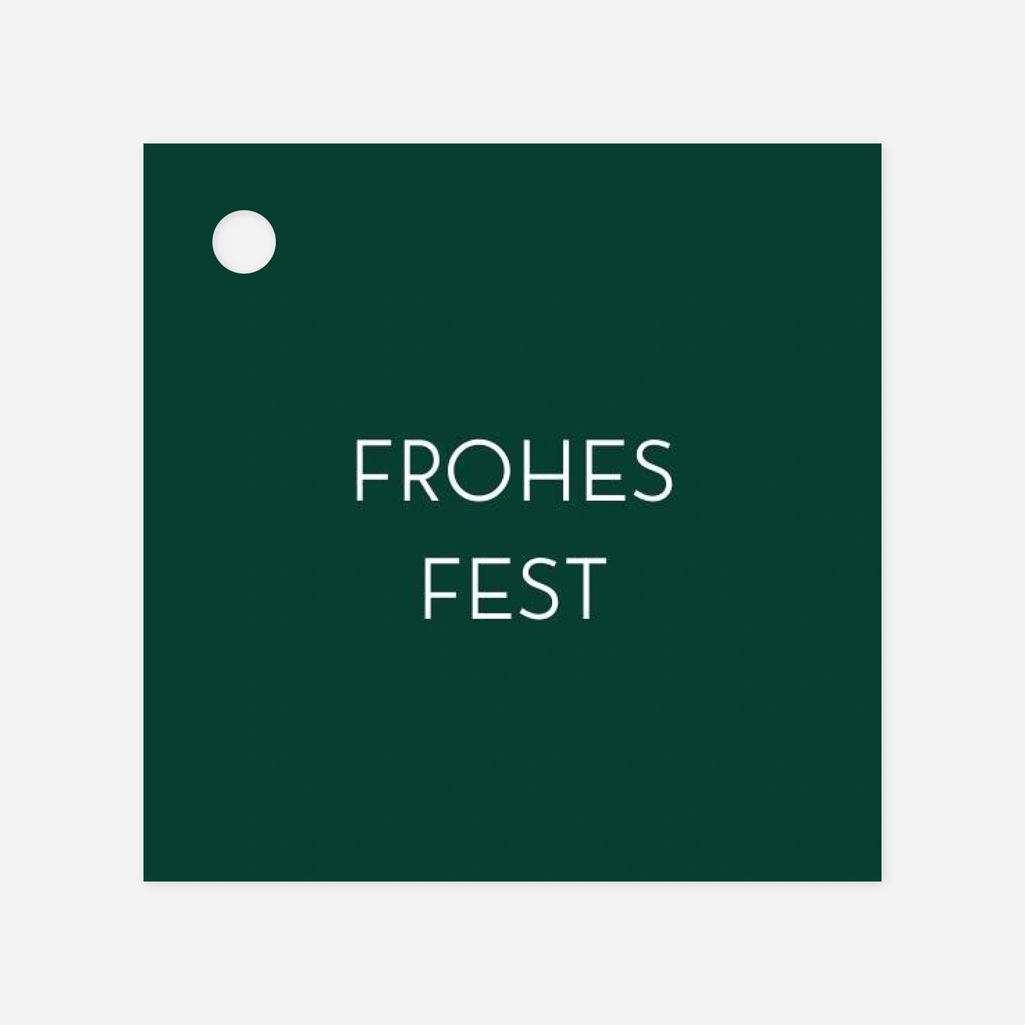 Geschenkeanhänger Schlichte Weihnachten (Lang)