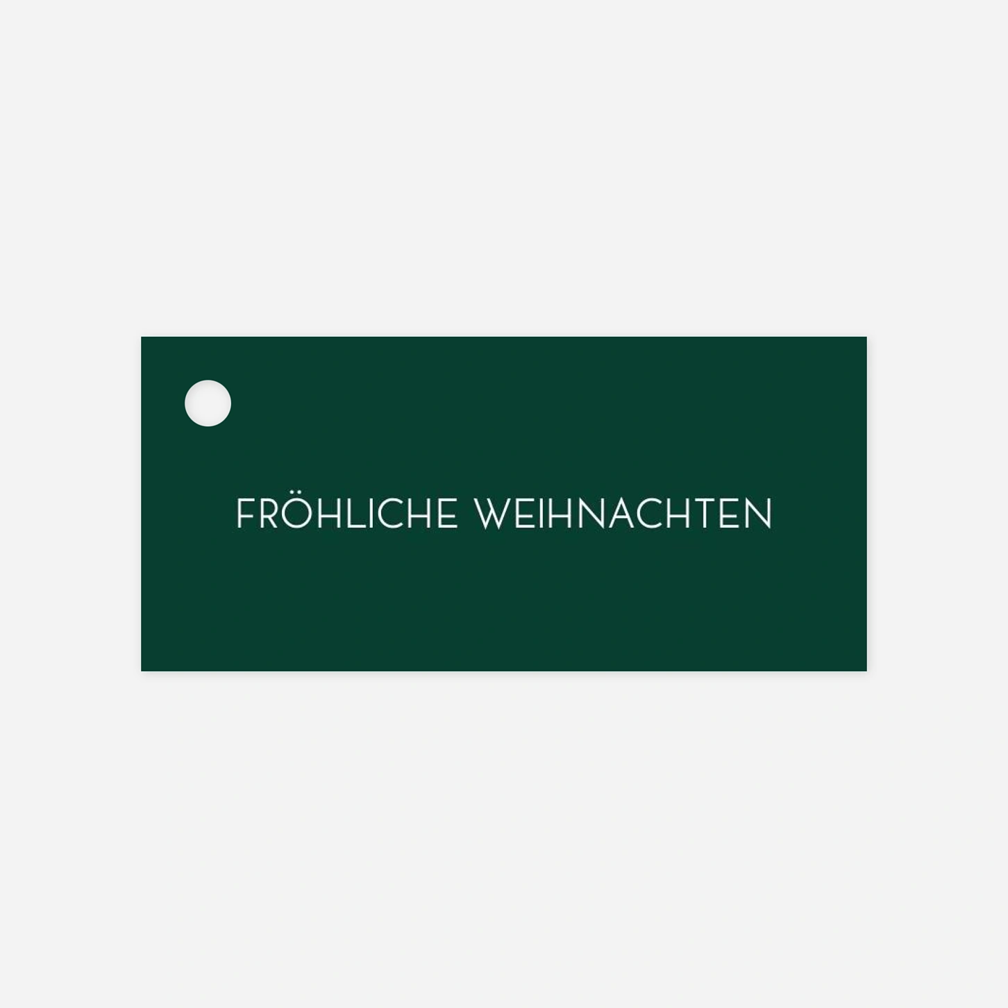 Geschenkeanhänger Schlichte Weihnachten (Lang)