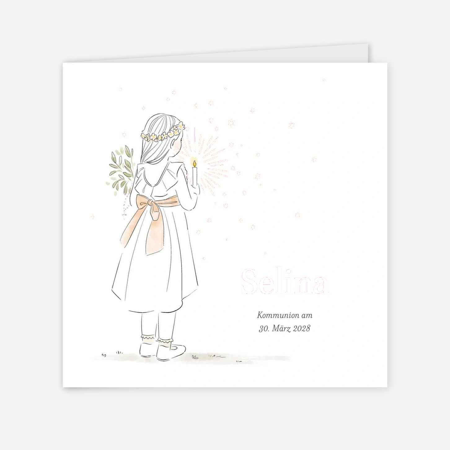 Kommunionseinladung Sternenlicht