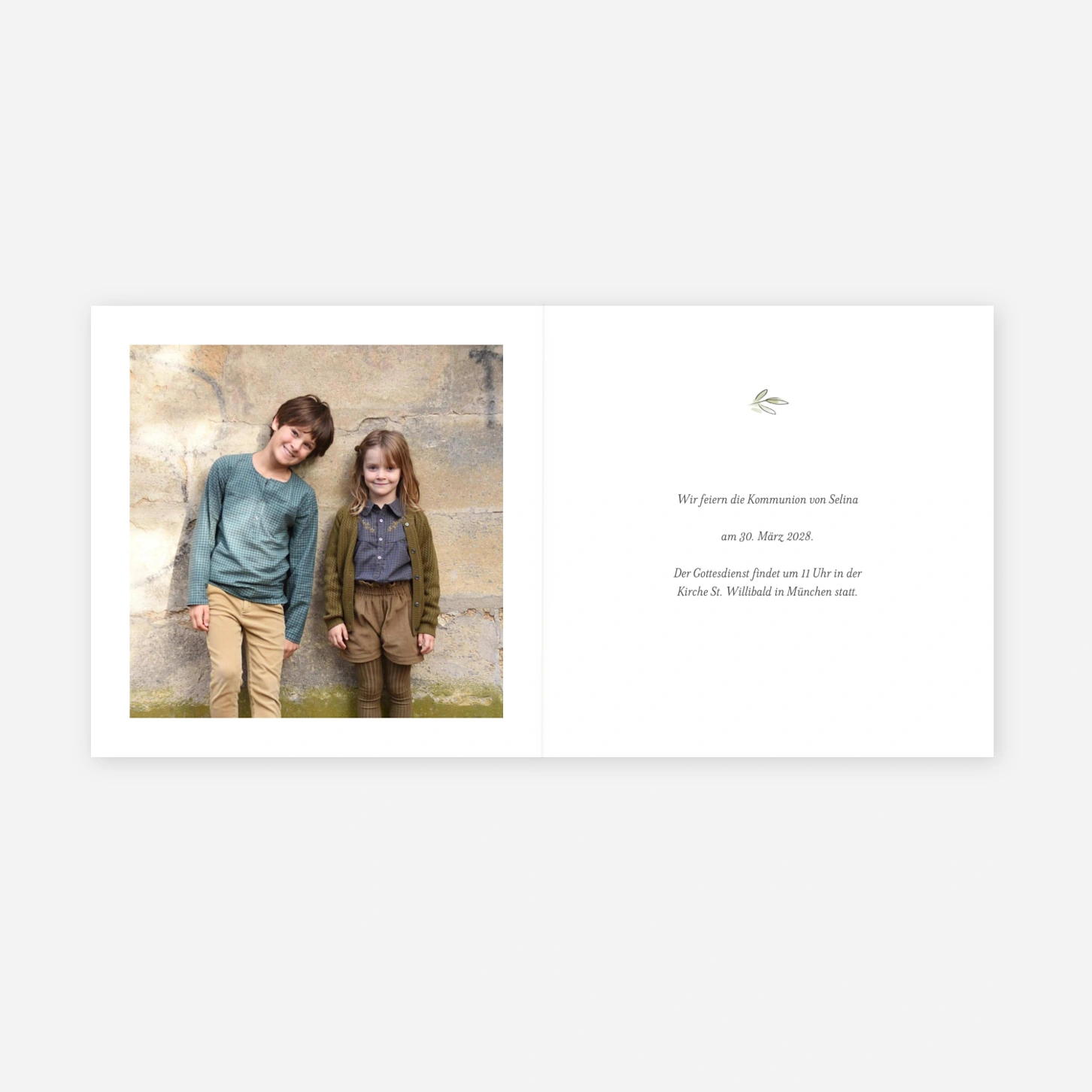 Kommunionseinladung Sternenlicht