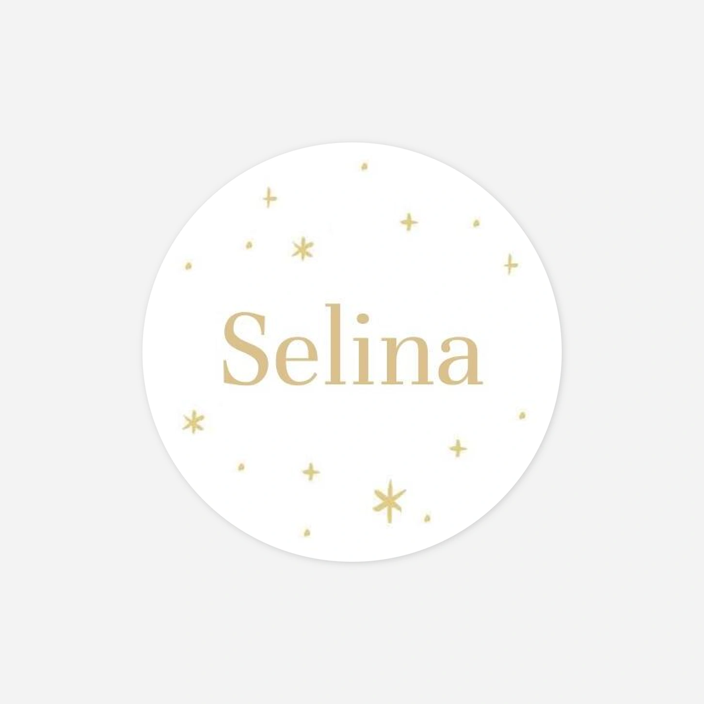 Aufkleber Kommunion Konfirmation Sternenlicht