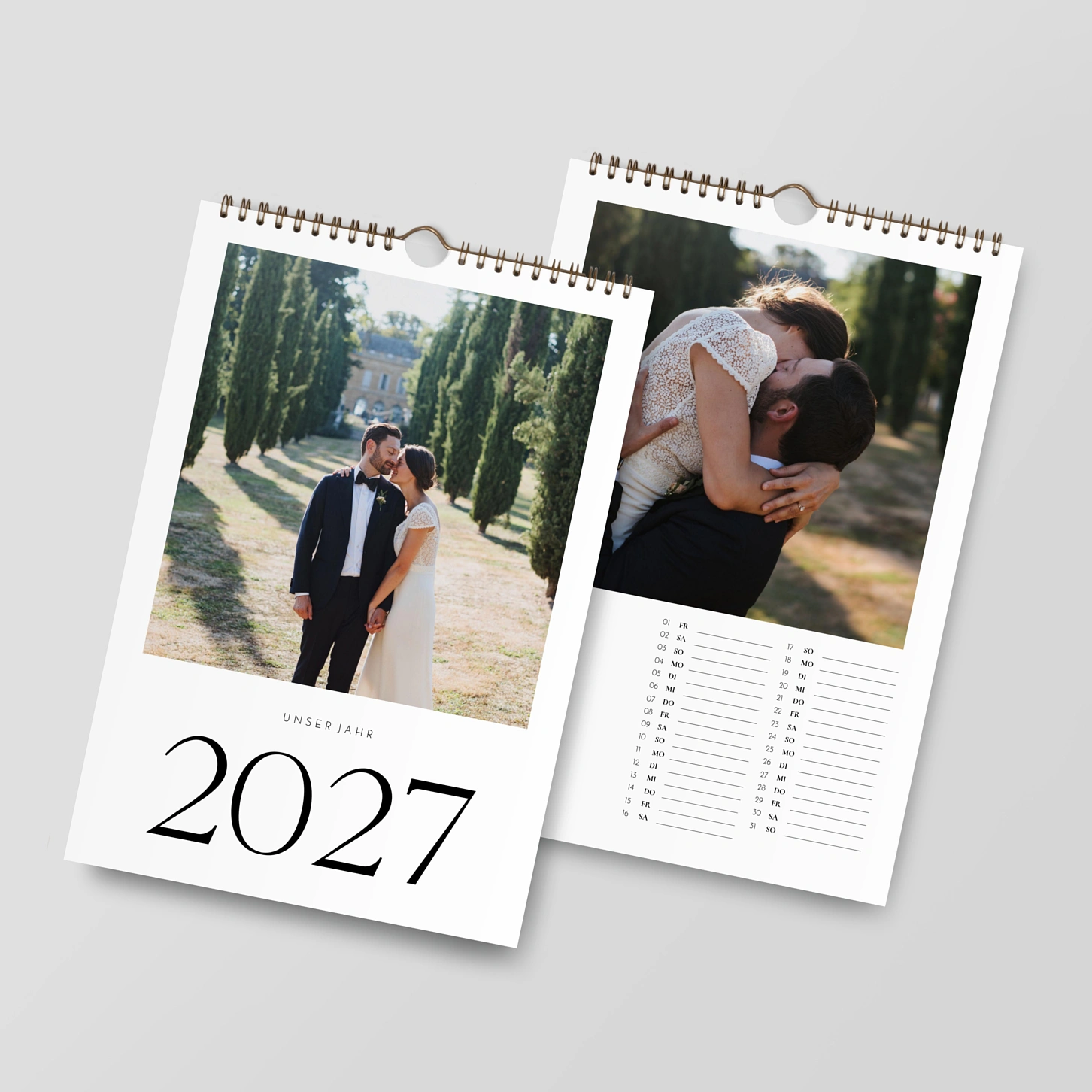 Wandkalender personalisierbare Felder Schöne Erinnerungen