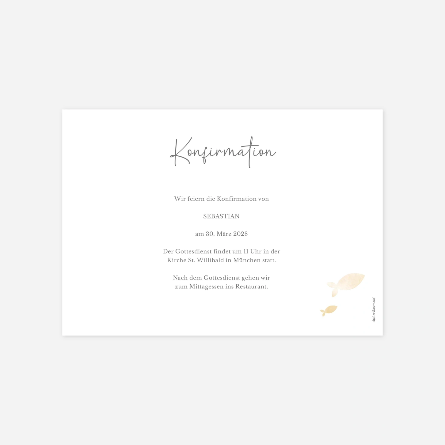 Konfirmationseinladung Glaubenswellen