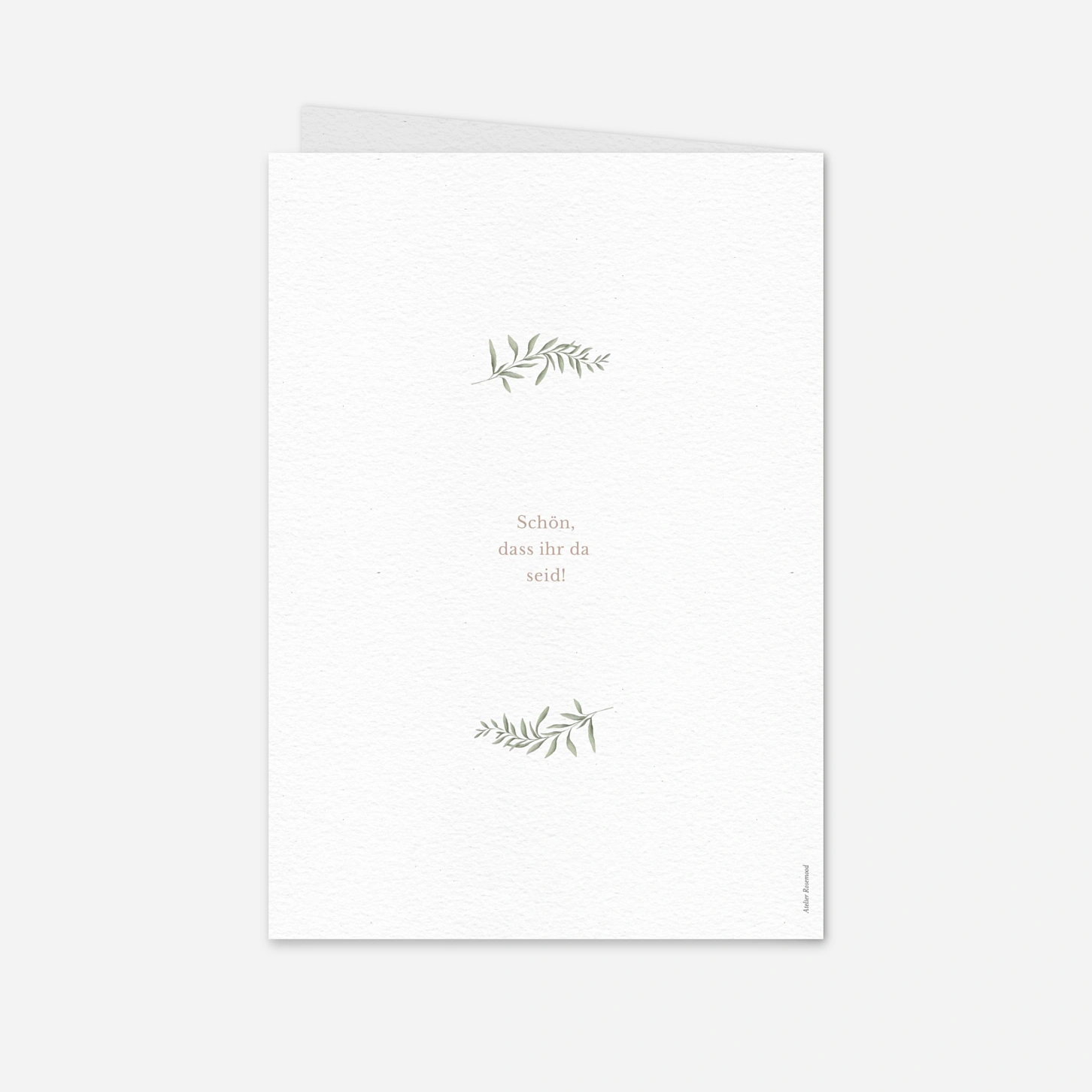 Kirchenheft Taufe Greenery Symbols