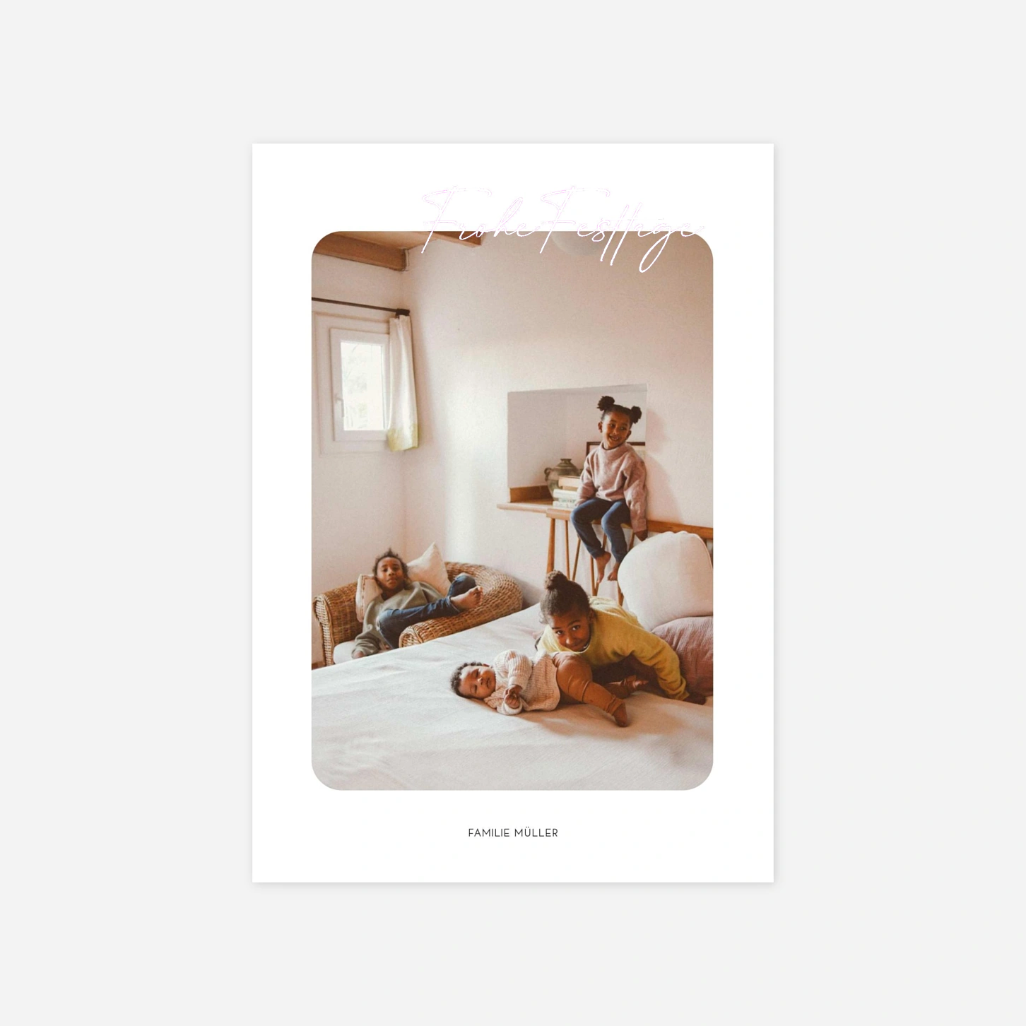 Weihnachtskarte Schlichter Gruß