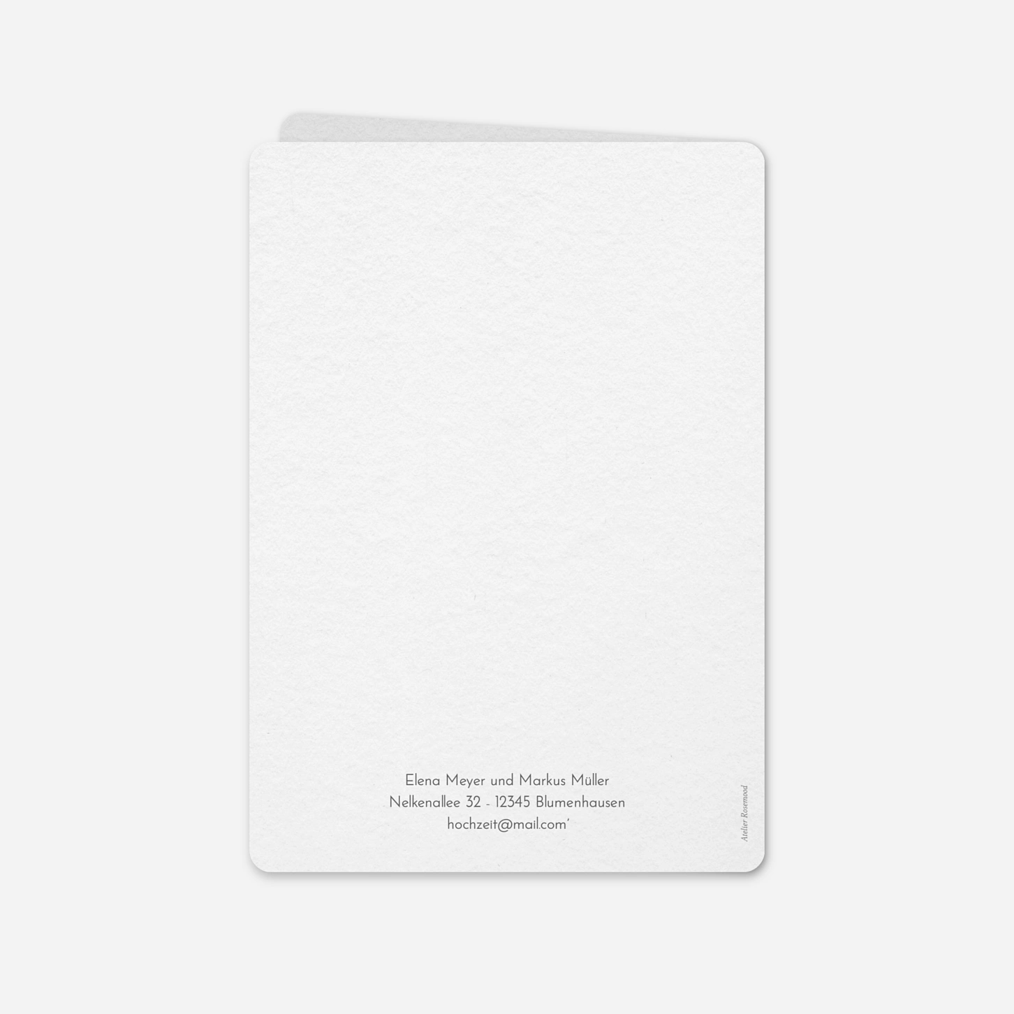 Hochzeitseinladung Schlichte Harmonie