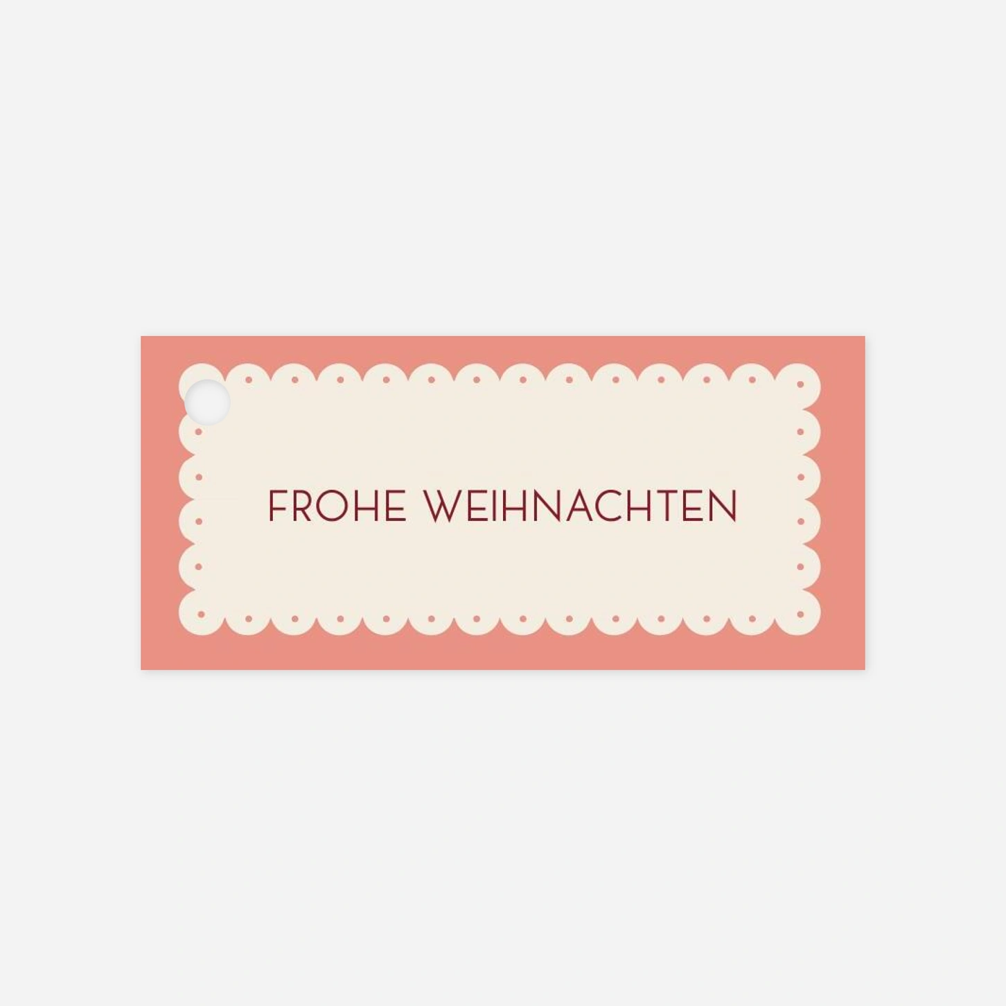 Geschenkeanhänger Streifen im Trend