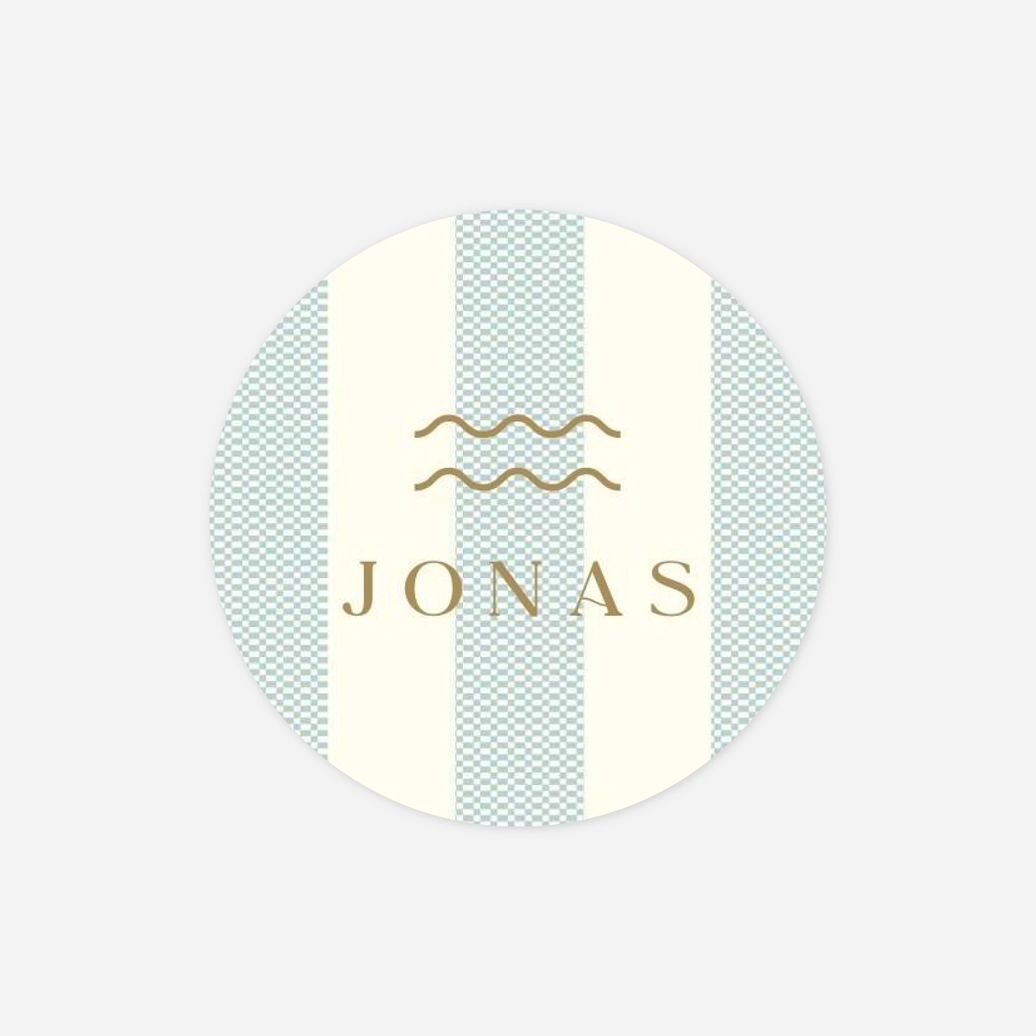 Aufkleber Taufe Small Waves