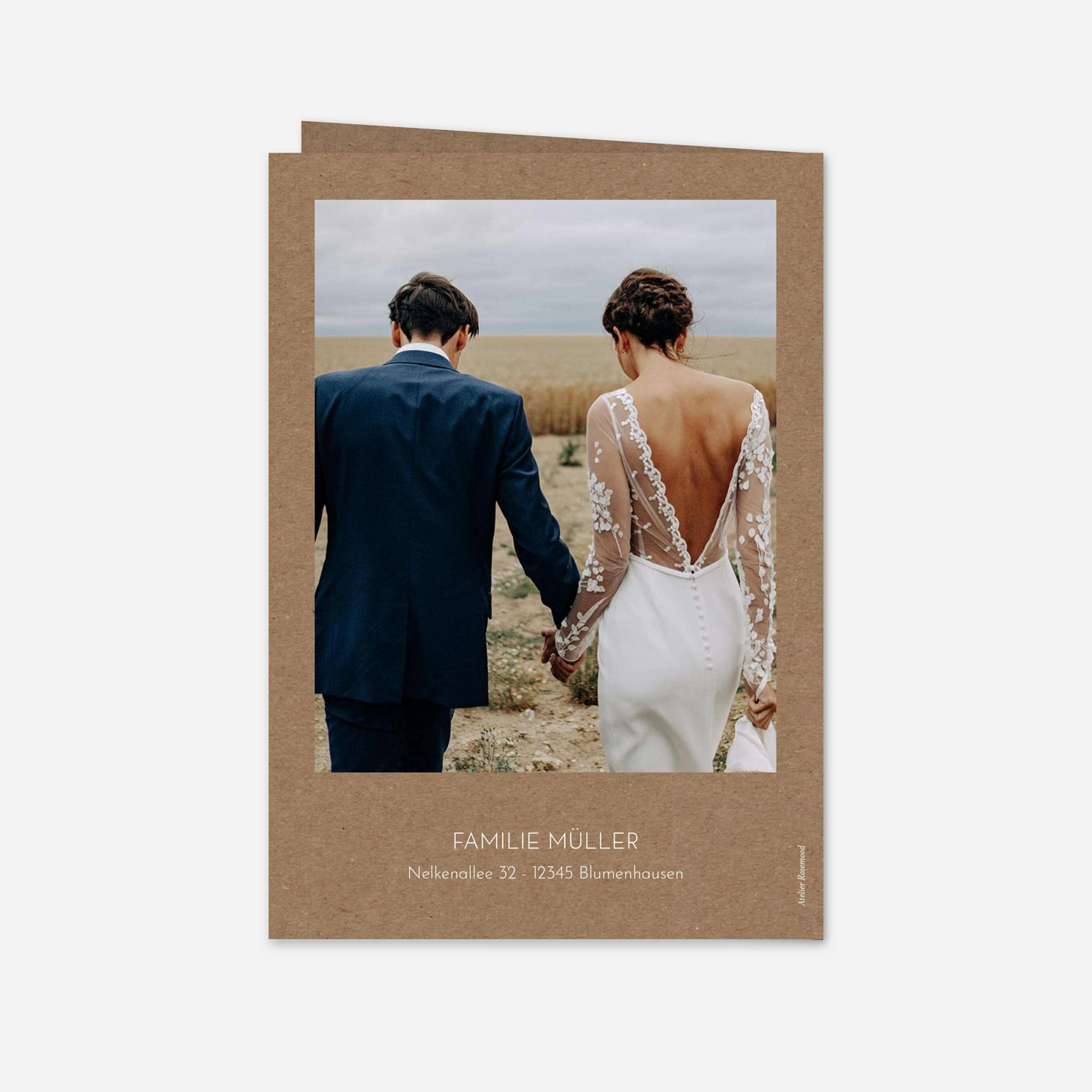 Dankeskarte Hochzeit Sanfte Romanze
