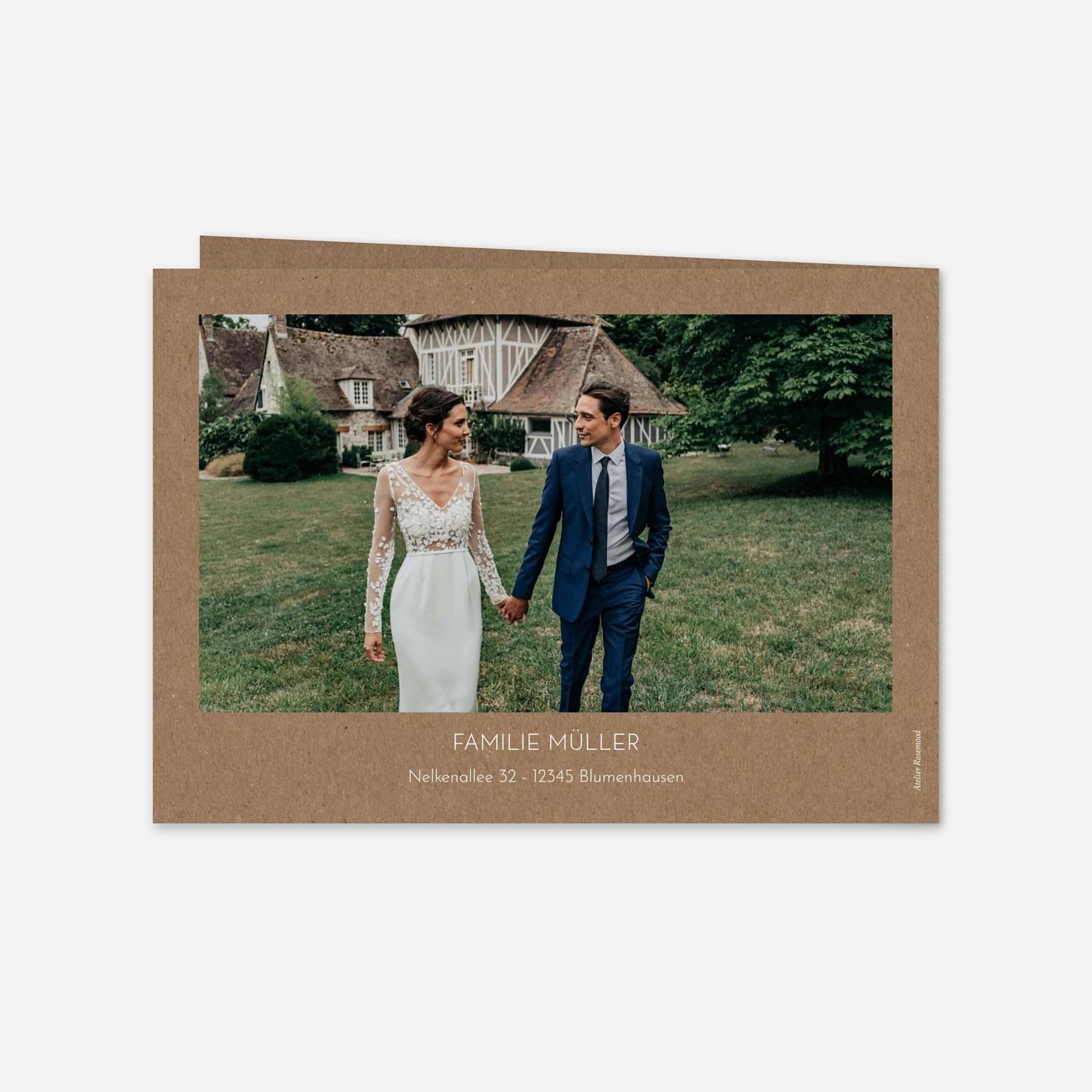 Dankeskarte Hochzeit Sanfte Romanze