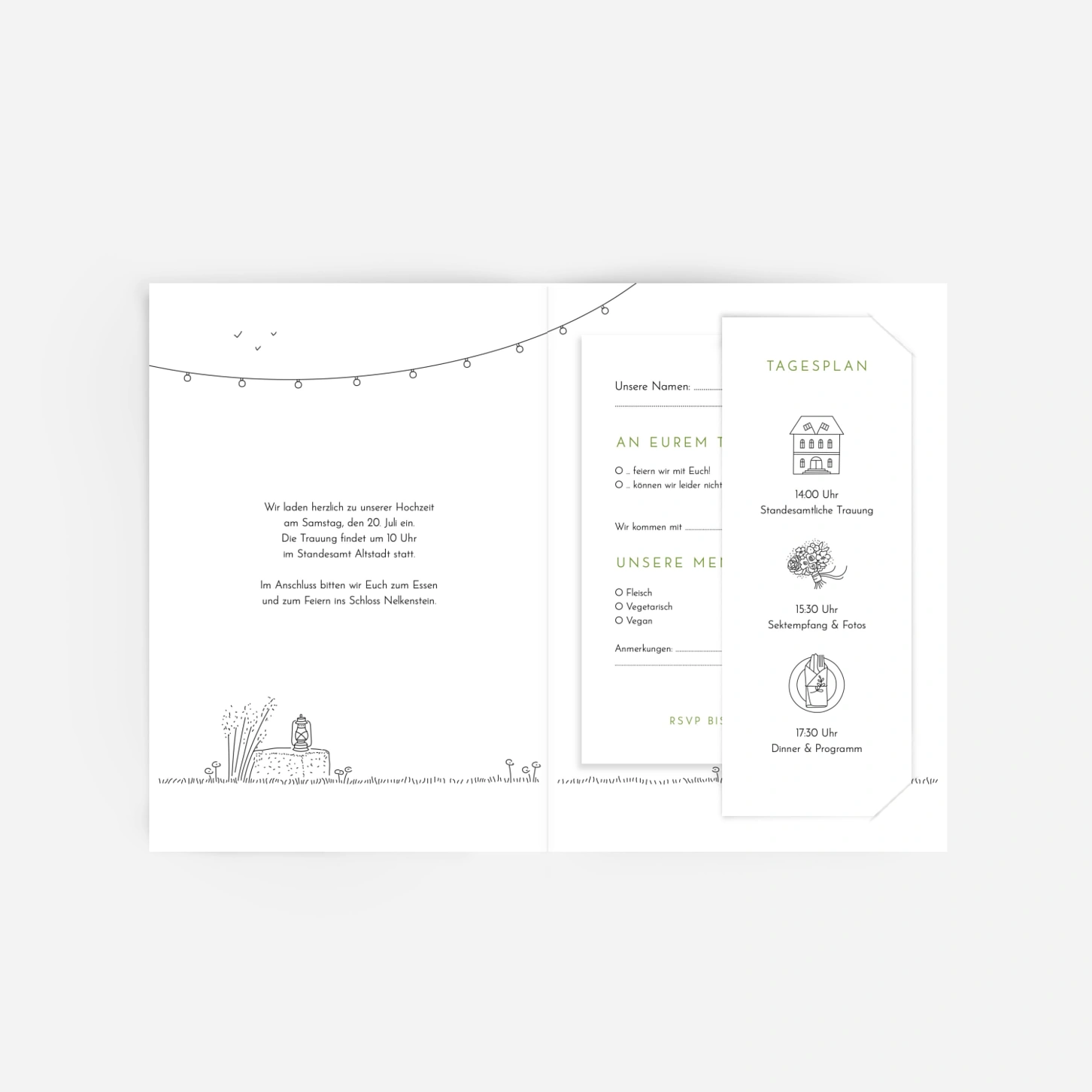 Hochzeitseinladung Sommerhochzeit