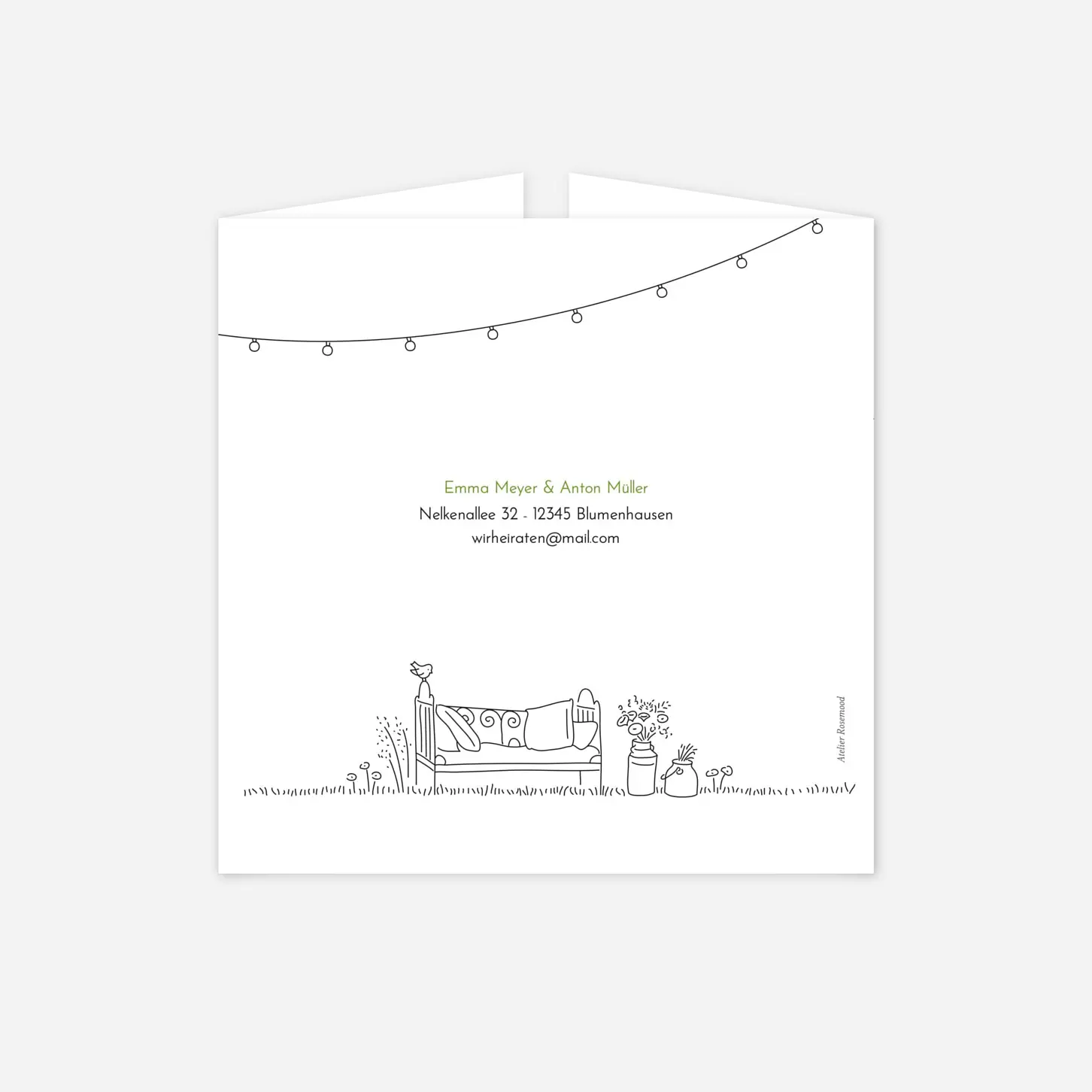 Hochzeitseinladung Sommerhochzeit