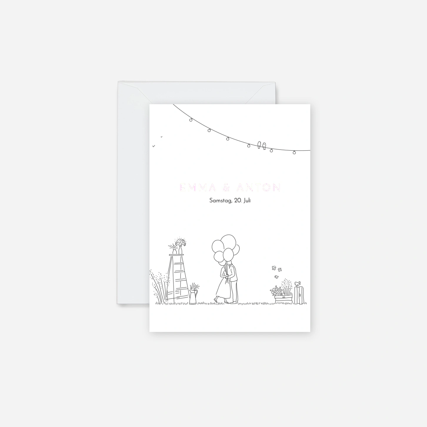 Hochzeitseinladung Sommerhochzeit