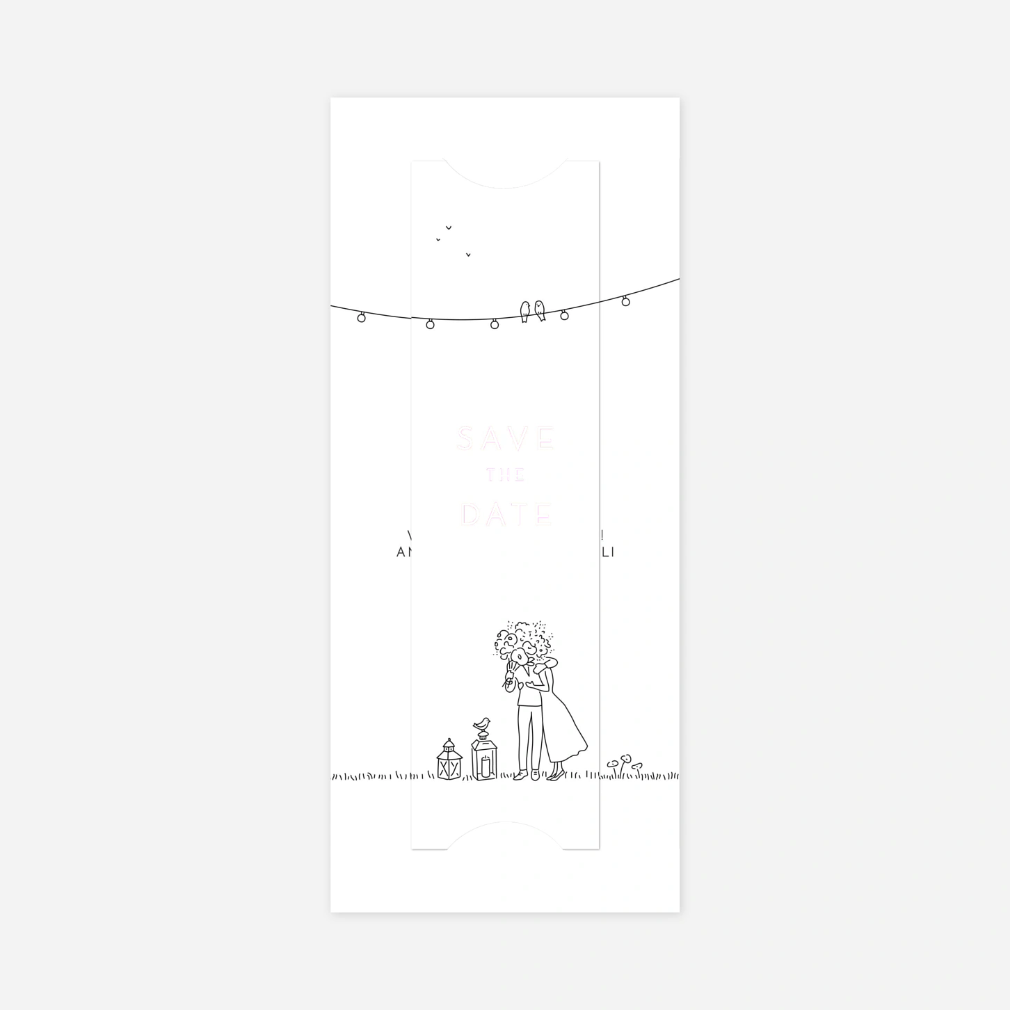 Save-the-Date Karte Sommerhochzeit
