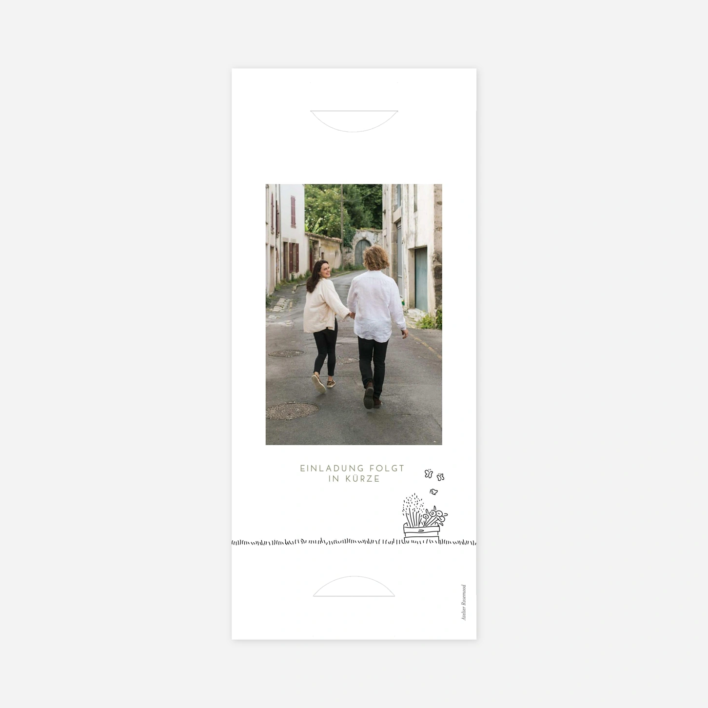 Save-the-Date Karte Sommerhochzeit