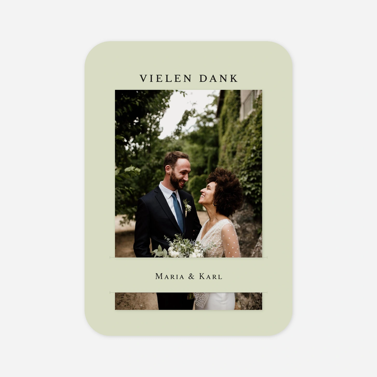 Dankeskarte Hochzeit Sommerbund