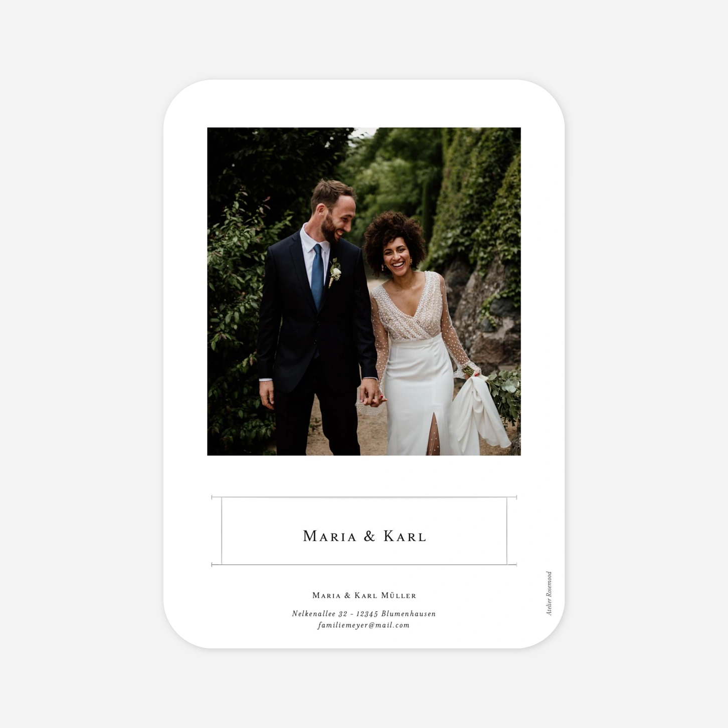 Dankeskarte Hochzeit Sommerbund