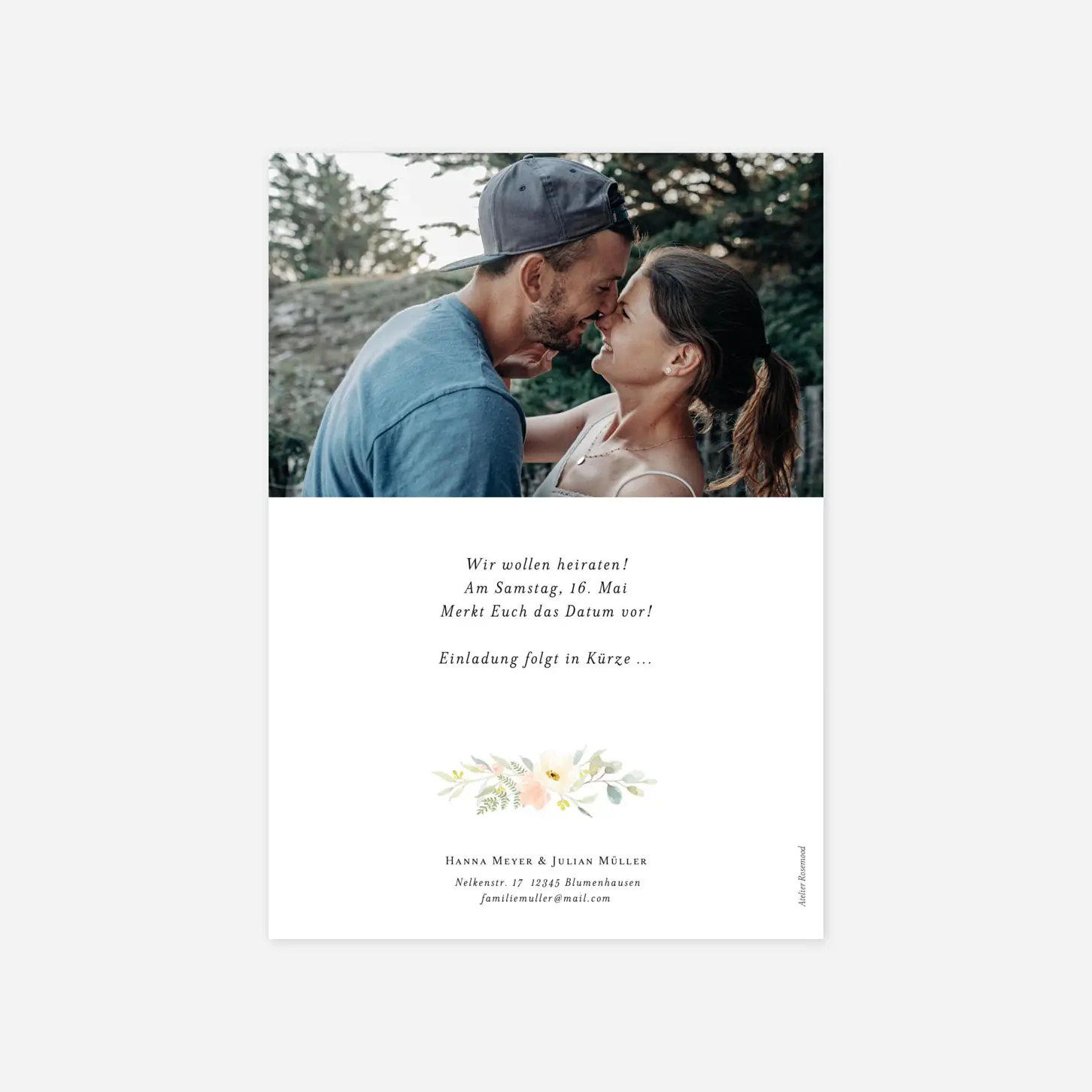 Save-the-Date Karte Sommerbund