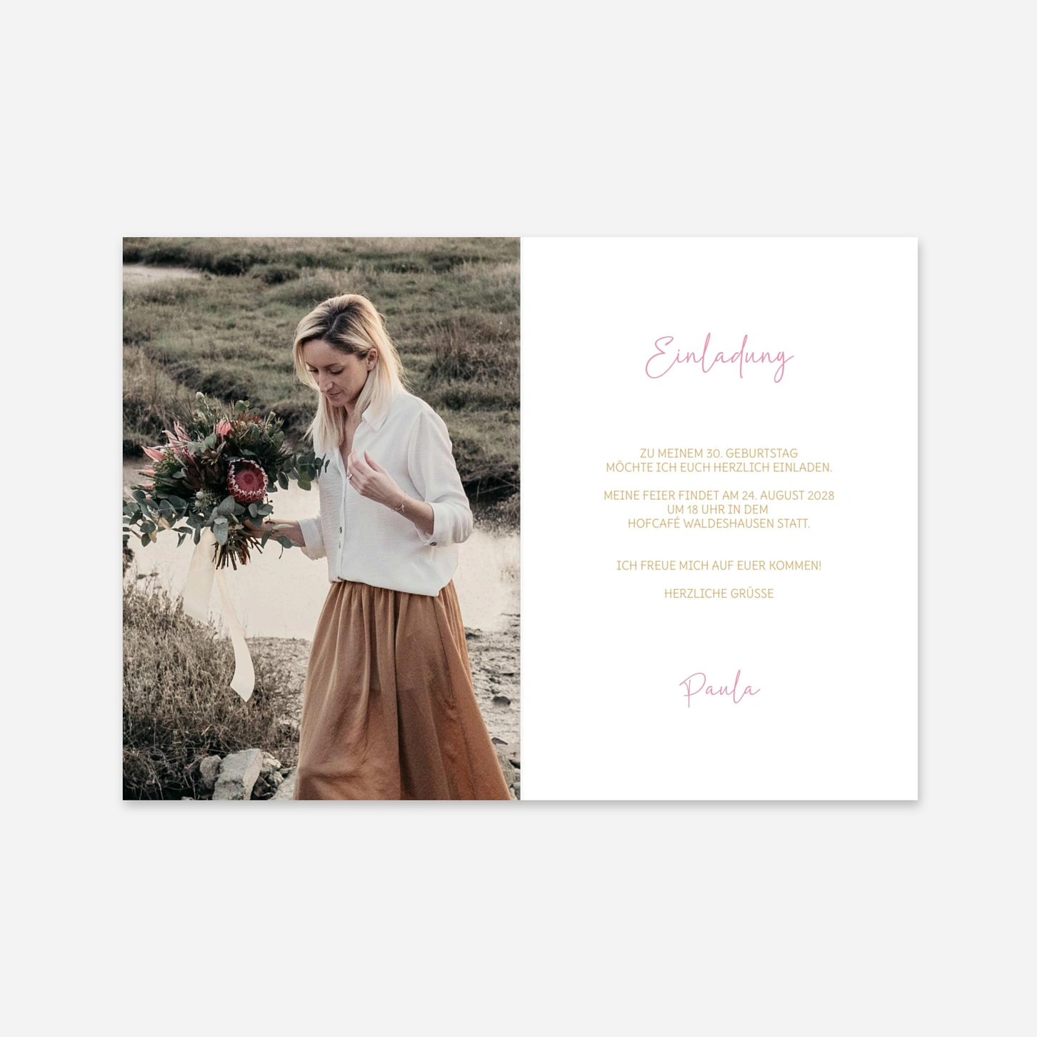 Geburtstagseinladung Je mehr Kerzen…