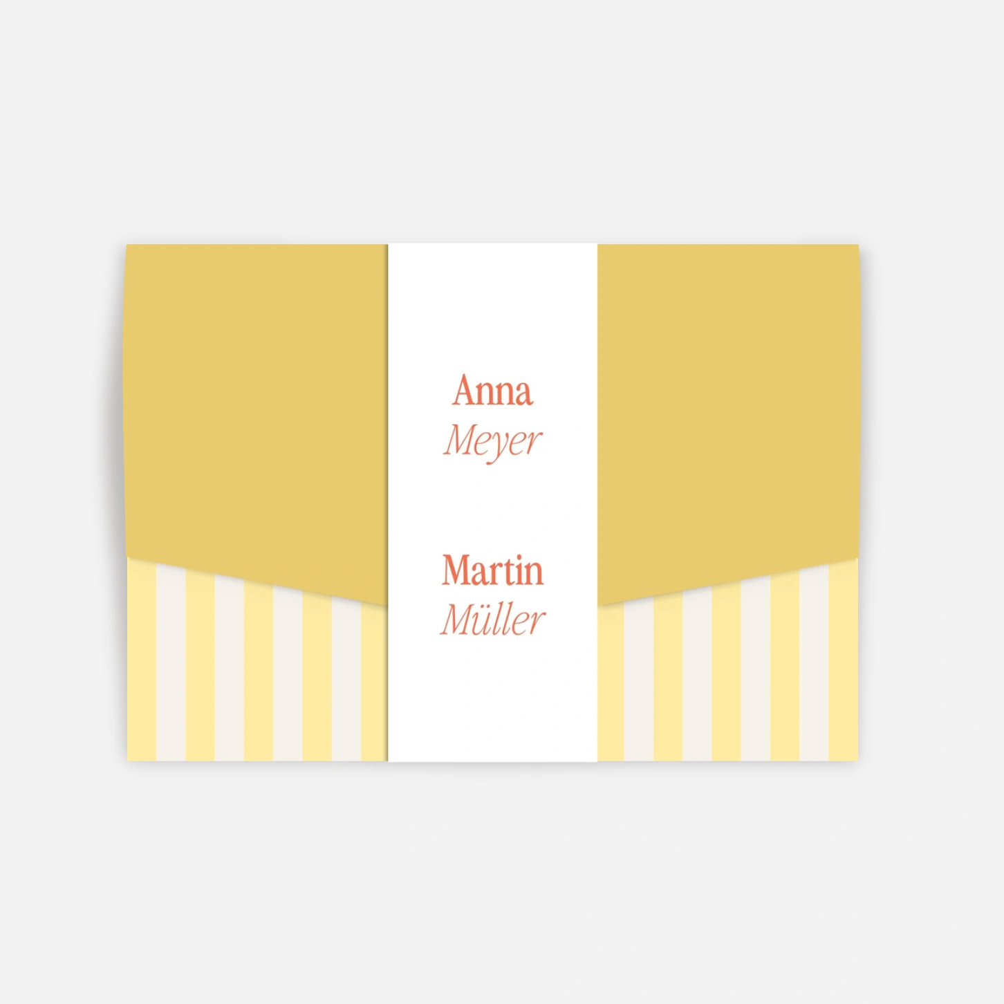 Hochzeitseinladung Sunny Stripes