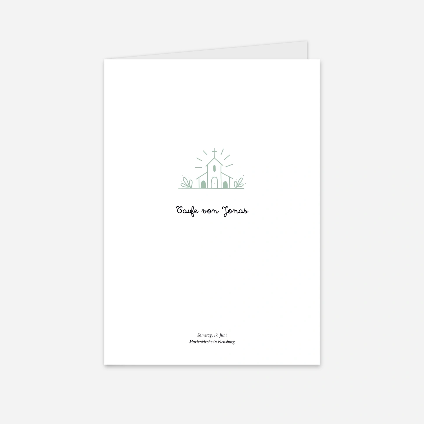 Kirchenheft Taufe Süße Momente