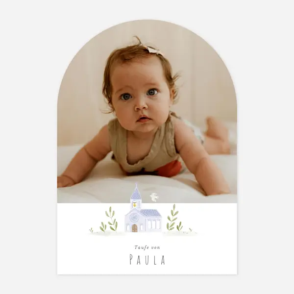 Taufsymbole in Aquarell