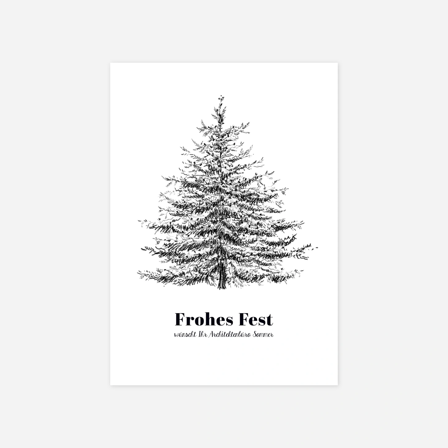 Geschäftliche Weihnachtskarte Silent Pines