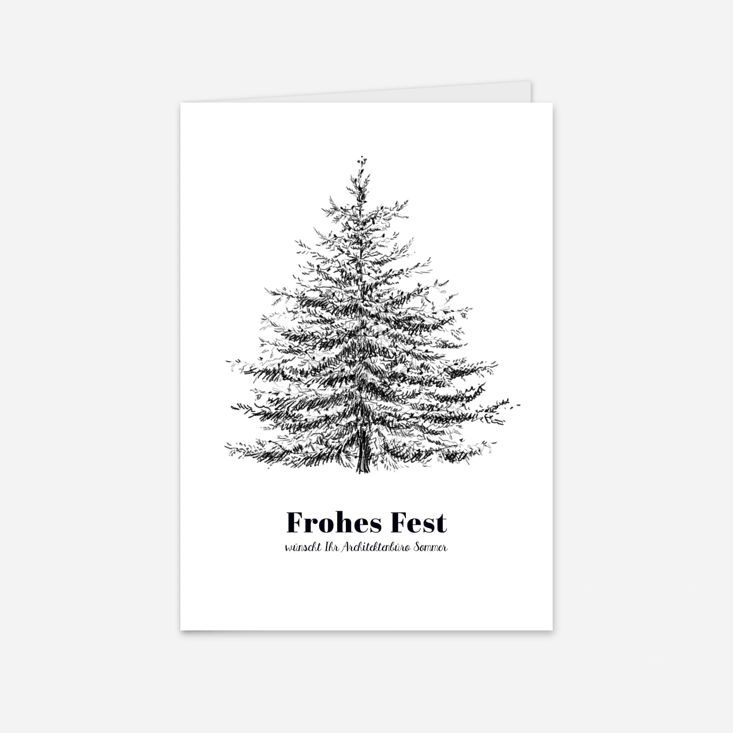 Geschäftliche Weihnachtskarte Silent Pines