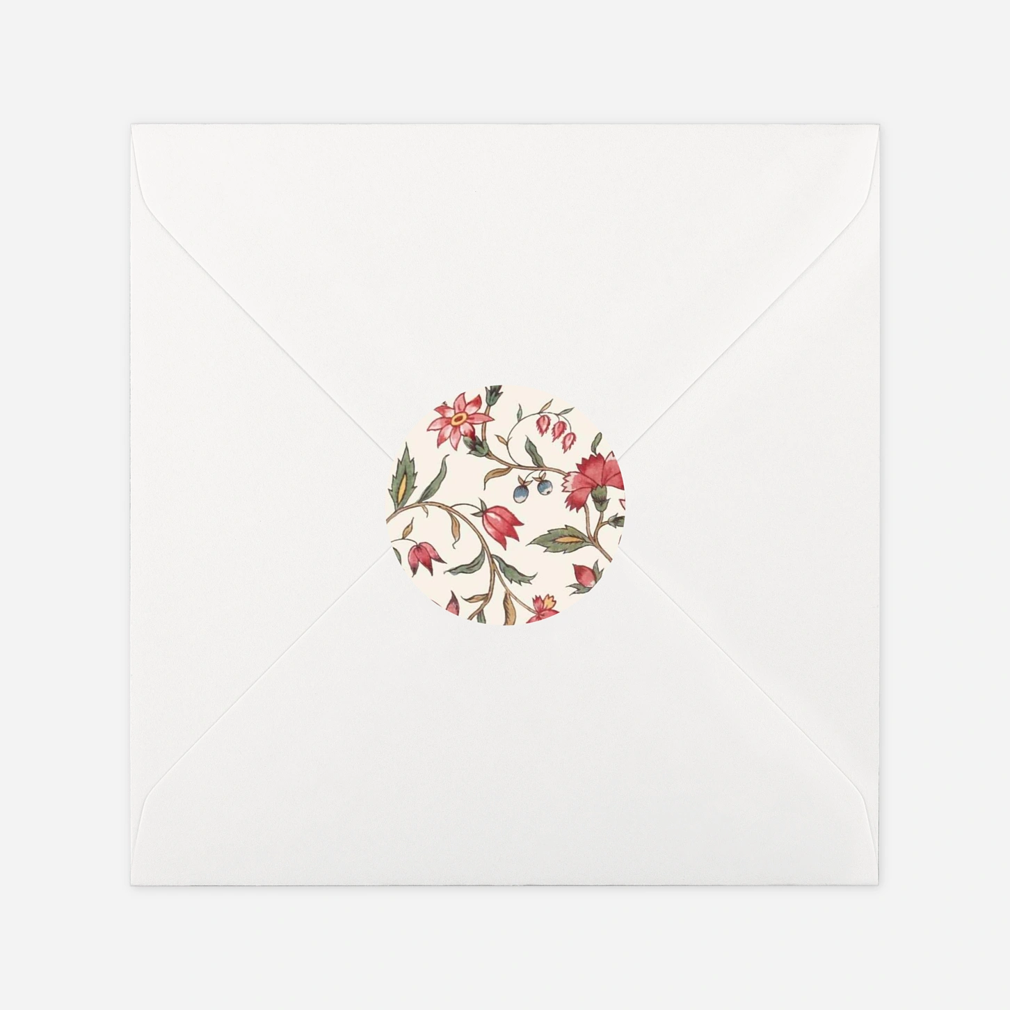 Geschenkaufkleber Weihnachten Guirlande florale