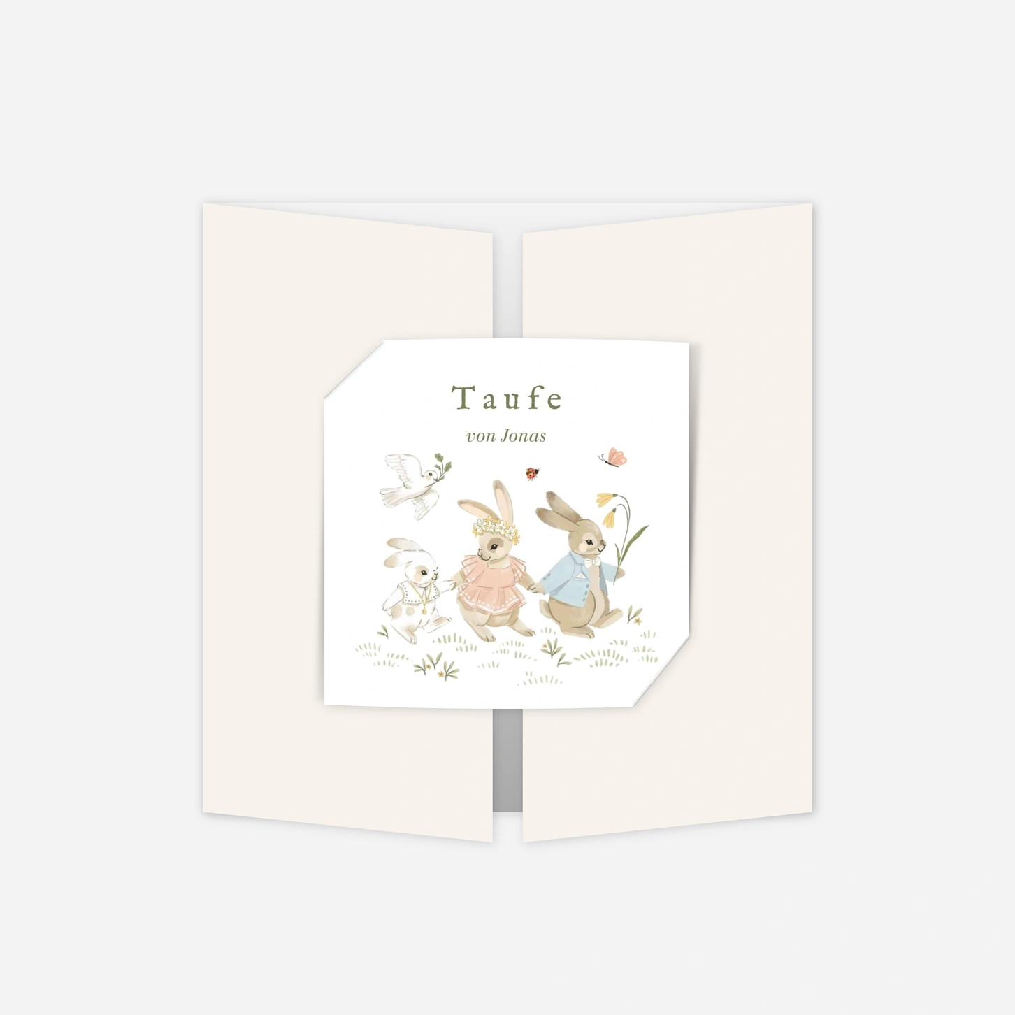 Taufeinladung Taufe im Garten